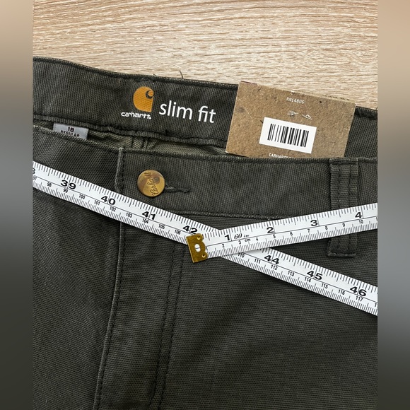 NWT Carhartt Slim Fit Double Front Work Pants Sz 18 Reg - Picture 4 of 9